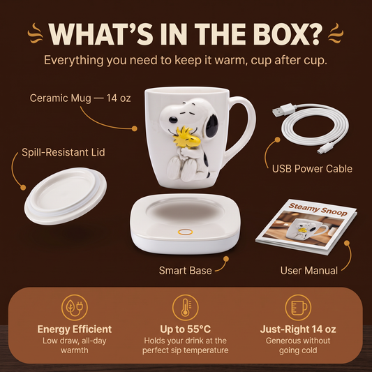 Steamy Snoop™ Heated Mug